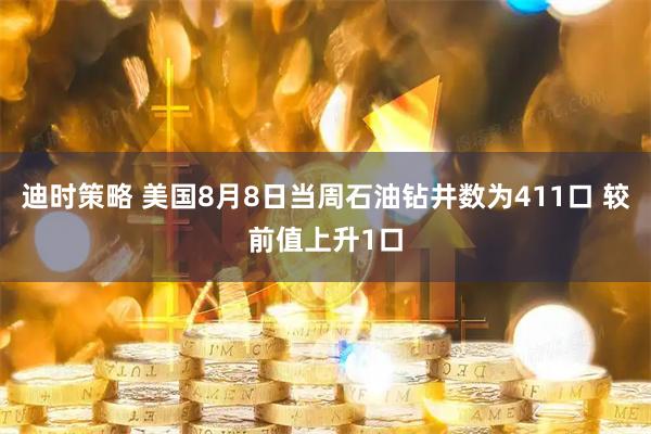 迪时策略 美国8月8日当周石油钻井数为411口 较前值上升1口