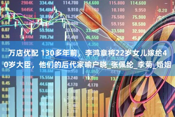 万店优配 130多年前，李鸿章将22岁女儿嫁给40岁大臣，他们的后代家喻户晓_张佩纶_李菊_婚姻
