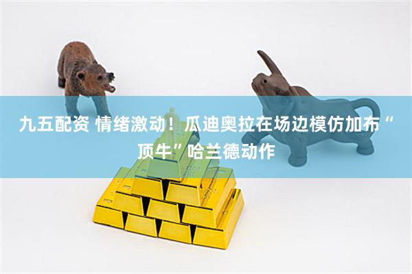 九五配资 情绪激动！瓜迪奥拉在场边模仿加布“顶牛”哈兰德动作